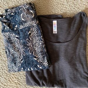 Lularoe OS Leggings and Top